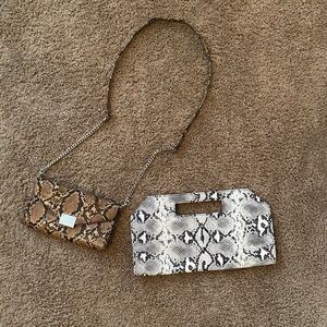 Express snakeskin bags